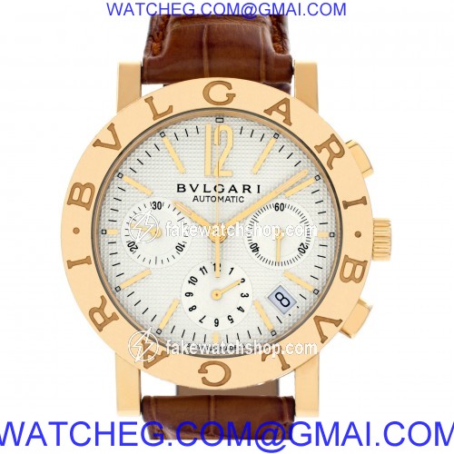 Bvlgari BB38GLCH Diagono Automatic Unisex 18k yellow gold