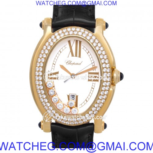 Chopard 27/7012-23 Happy Sport Quartz Female 18k yellow gold