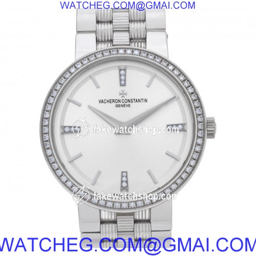 Vacheron Constantin 25557 Traditionnelle Quartz Unisex 18k White Gold