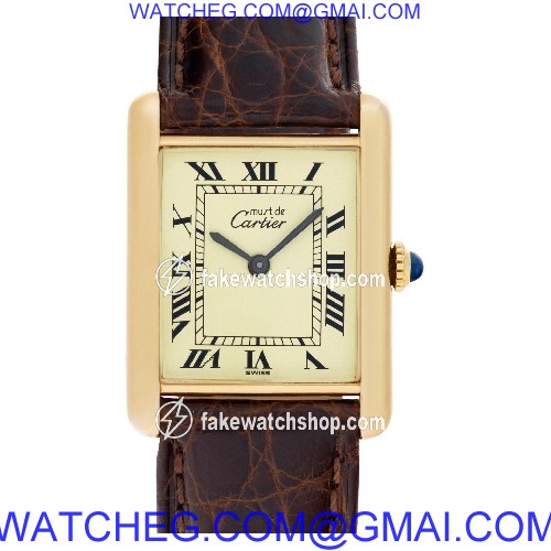 Cartier Cartier 1638 Tank Manual Unisex Vermeil