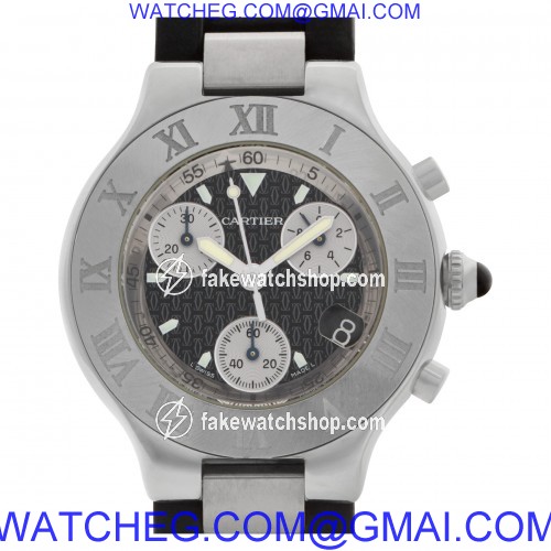 Cartier W10125U2 Chronoscaph 21 Quartz Unisex Stainless Steel
