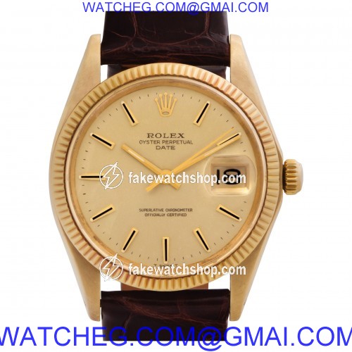 Rolex 1503 Date Automatic Unisex 18k yellow gold