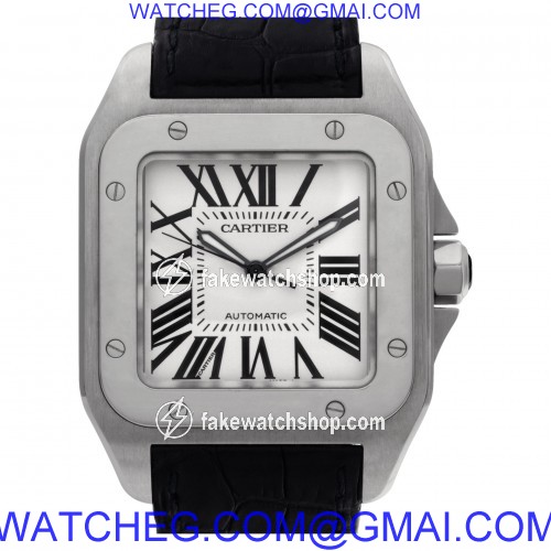 Cartier W20073X8 Santos 100 Automatic Unisex Stainless Steel