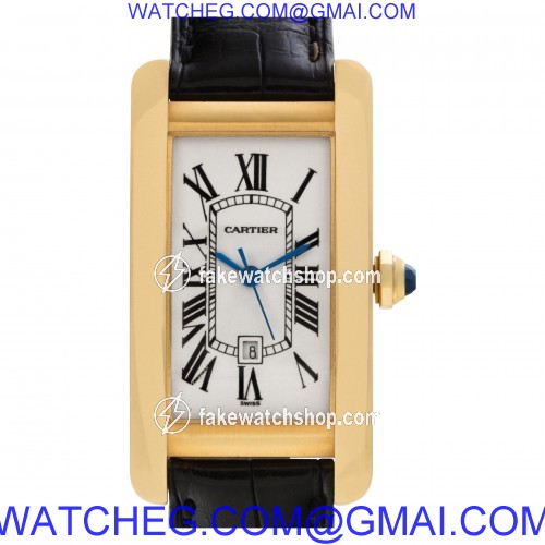 Cartier W2620030 Tank Americaine Automatic Female 18k yellow gold