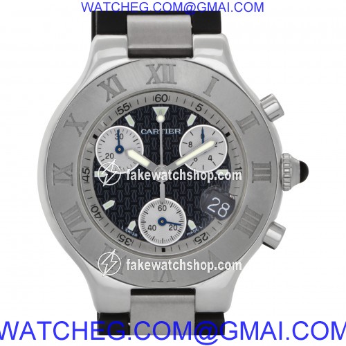 Cartier W10125U2 Chronoscaph 21 Quartz Unisex Stainless Steel