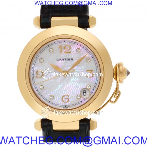 Cartier 1035 Pasha 35 Automatic Unisex 18k yellow gold