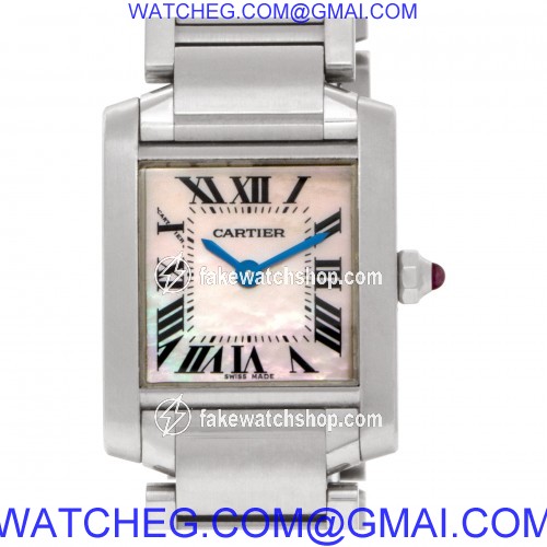 Cartier W51028Q3 Tank Francaise Quartz Female Stainless Steel