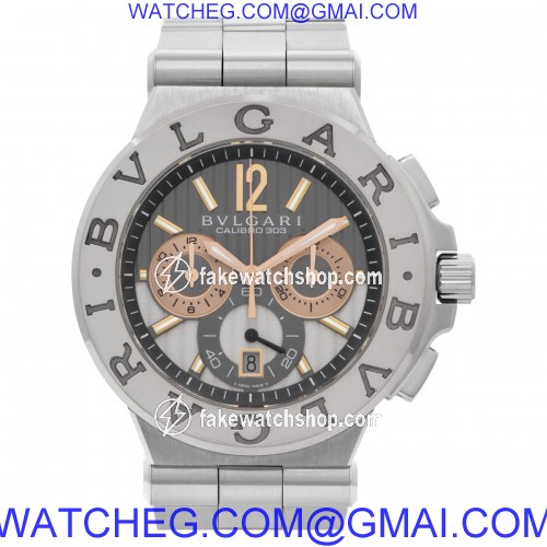 Bvlgari dg 42 swg ch Diagono Calibro 303 Automatic Male Stainless Steel