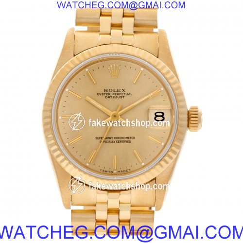 Rolex 68278 Datejust Automatic Unisex 18k yellow gold