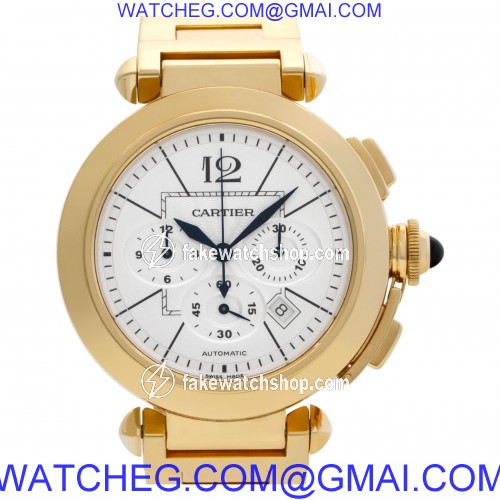 Cartier W30201H9 Pasha 42mm Automatic Male 18k yellow gold