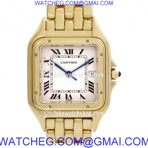 Cartier w25014B9 Panthere Quartz Unisex 18k yellow gold