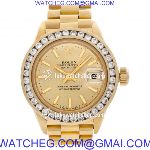 Rolex 69178 Datejust Automatic Female 18k yellow gold