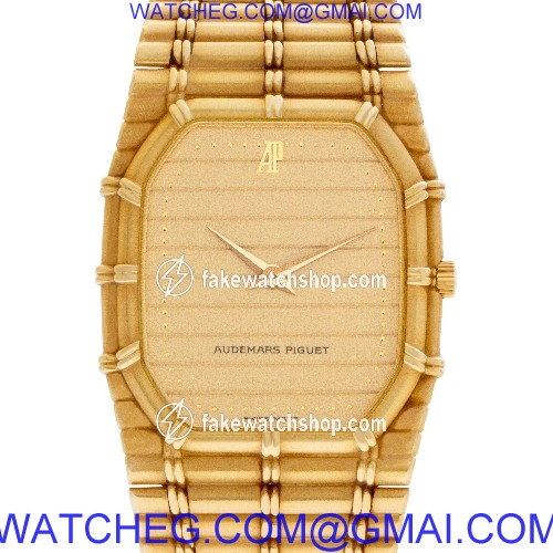 Audemars Piguet 56205 Bamboo Quartz Unisex 18k yellow gold