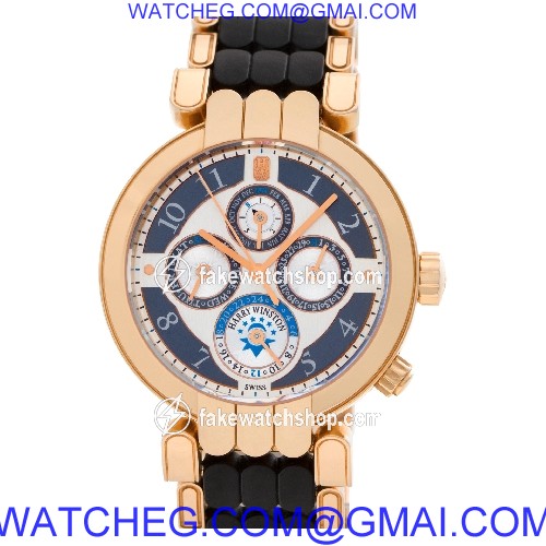 Harry Winston 200-mawpc-38 Perpetual Calendar Automatic Male 18k rose gold