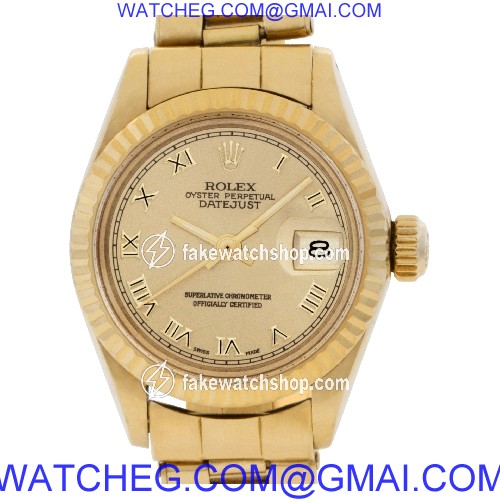 Rolex 6917 Datejust Automatic Female 18k Yellow Gold