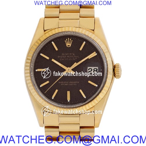 Rolex 1601 Datejust Automatic Unisex 18k yellow gold
