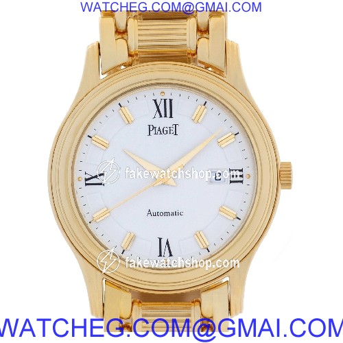 Piaget 24001 M 501 D Polo Automatic Unisex 18k yellow gold