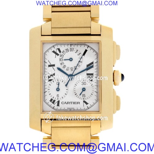 Cartier W50005R2 Tank Francaise Quartz Male 18k yellow gold