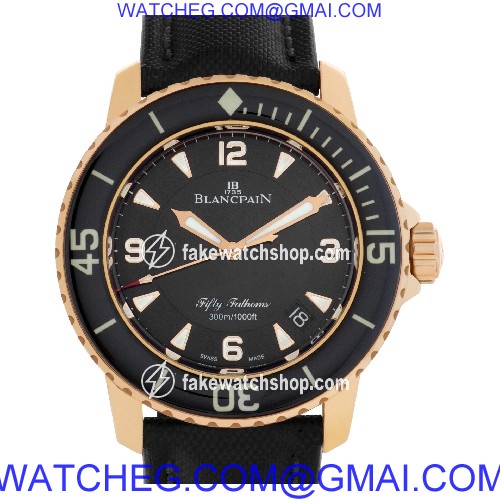 Blancpain 5015.3630.52 Fifty Fathoms Automatic Male 18k rose gold