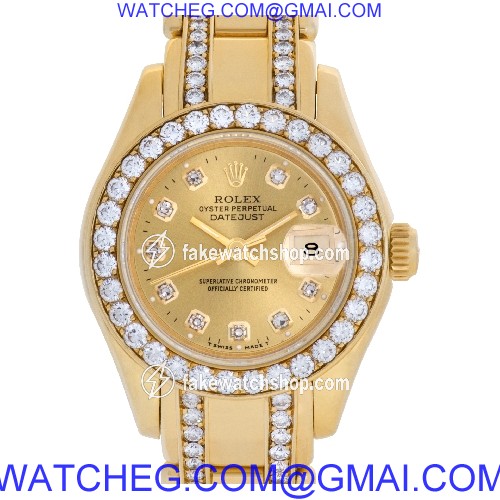 Rolex 69298 Pearlmaster Automatic Female 18k yellow gold