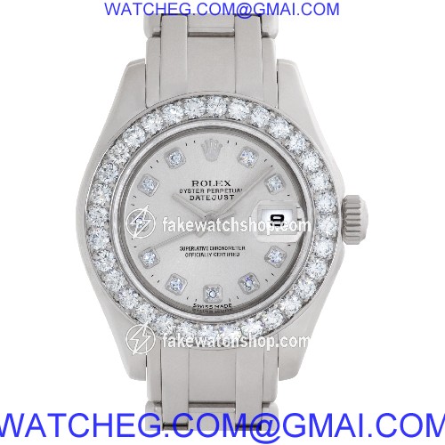Rolex 80299 Pearlmaster Automatic Female 18k White Gold