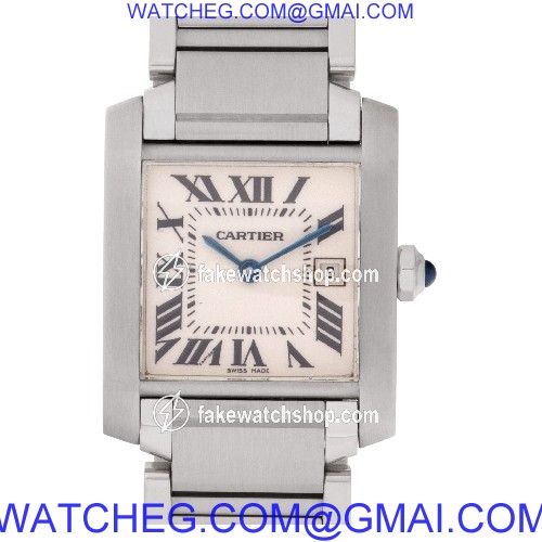 Cartier W51011Q3 Tank Francaise Quartz Female Stainless Steel