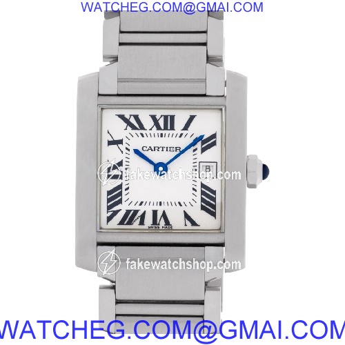 Cartier W51011Q3 Tank Francaise Quartz Female Stainless Steel