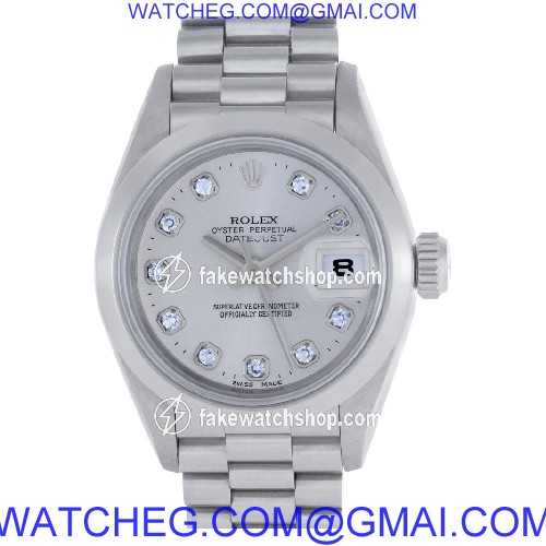 Rolex 69166 Datejust Automatic Female Platinum
