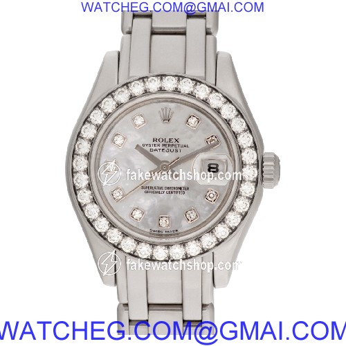 Rolex 80299 Pearlmaster Automatic Female 18k White Gold