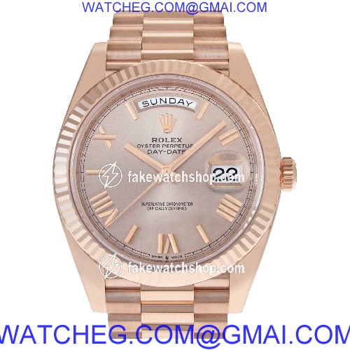 Rolex 228235 Day-Date 40 Automatic Unisex 18k rose gold