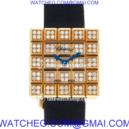 Chopard 13/7003-20 Ice Cube Quartz Female 18k yellow gold
