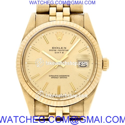 Rolex 15037 Date Automatic Unisex 14k yellow gold