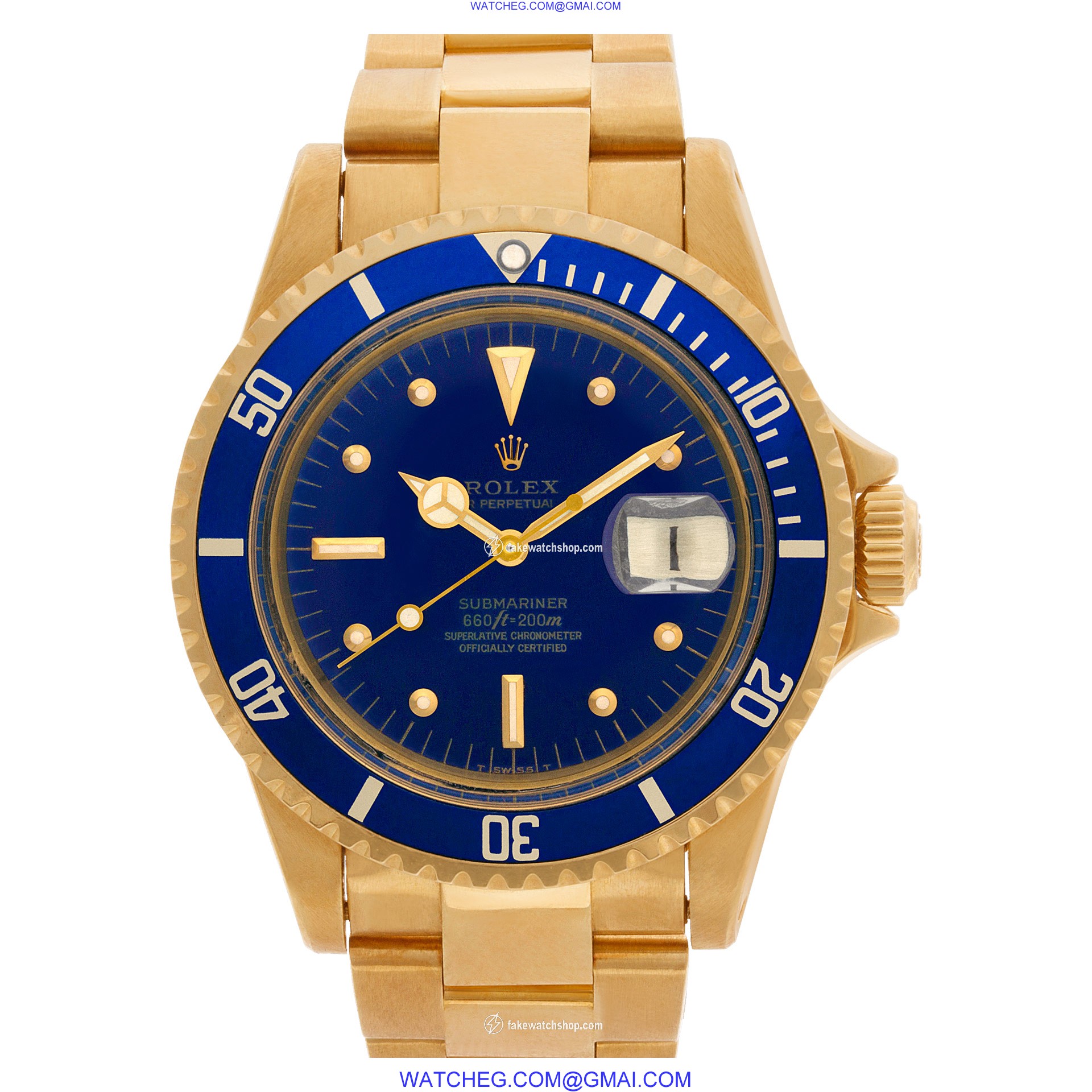 Rolex 1680 Submariner Automatic Male 18k yellow gold
