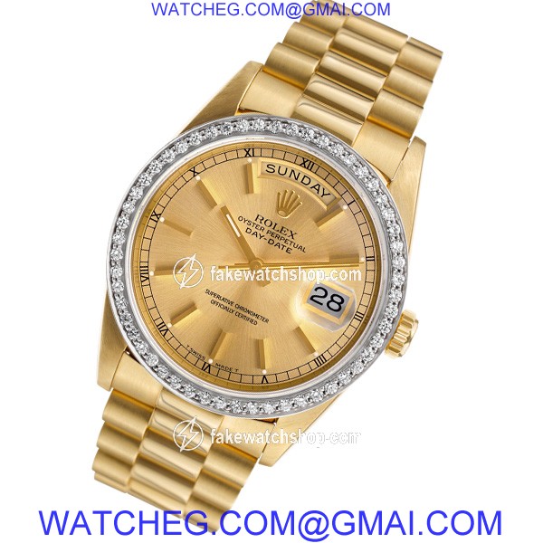 Rolex 18238 Day-Date Automatic Male 18k White Gold