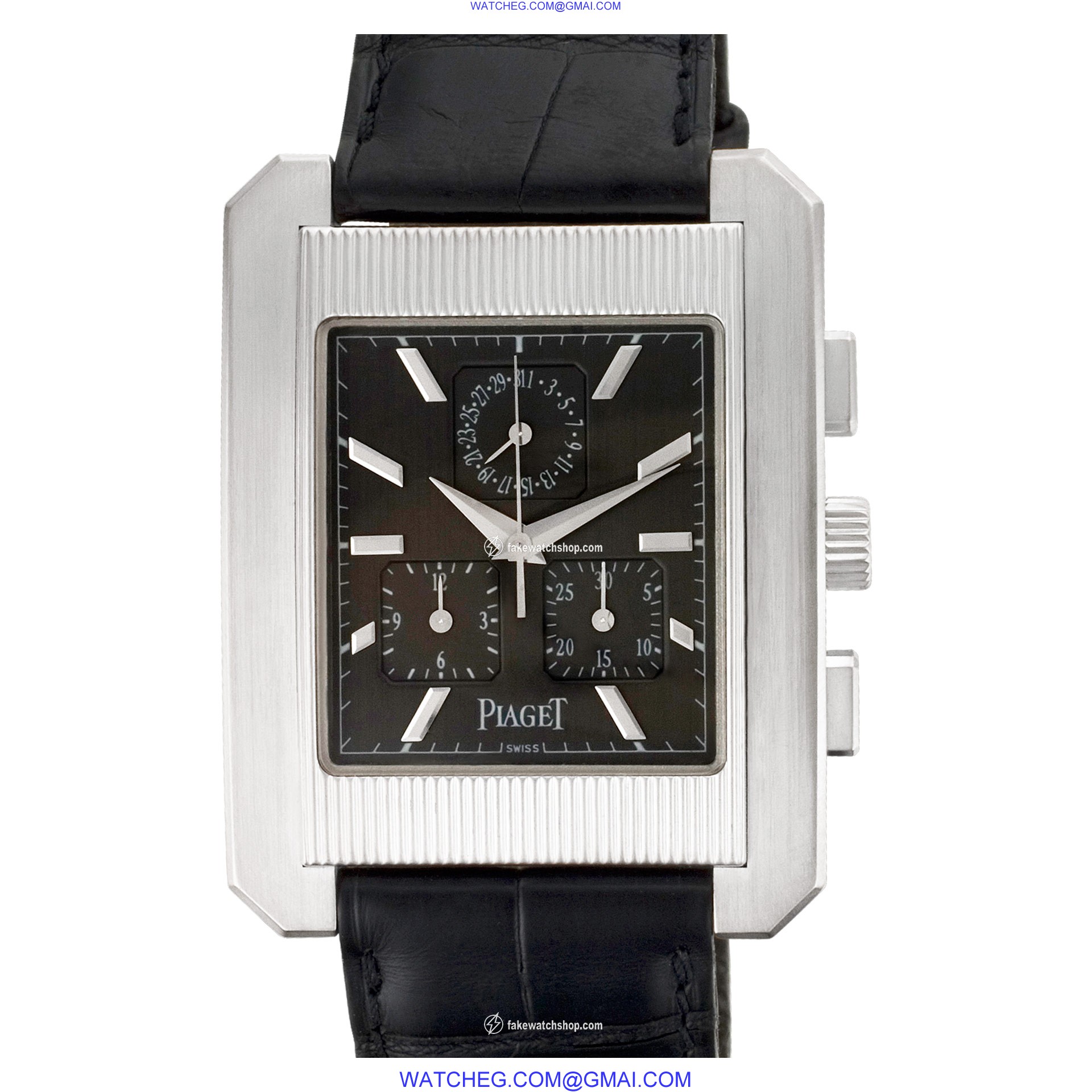 Piaget 14600 Protocol Quartz Male 18k White Gold