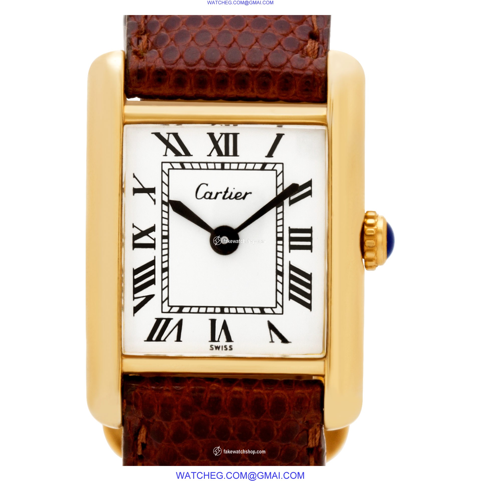 Cartier 3146110 Tank Manual Female Vermeil