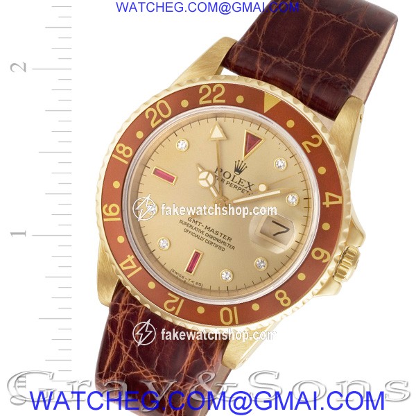 Rolex 16758 GMT-Master Automatic Male 18k yellow gold
