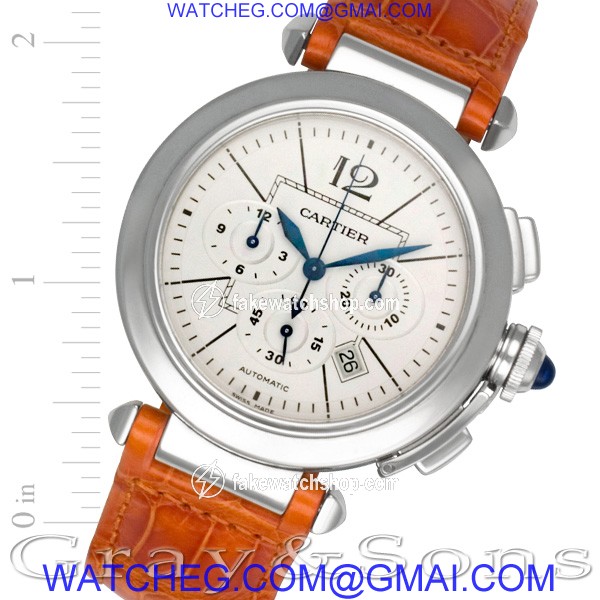 Cartier W31085M7 Pasha 42mm Automatic Male Stainless Steel