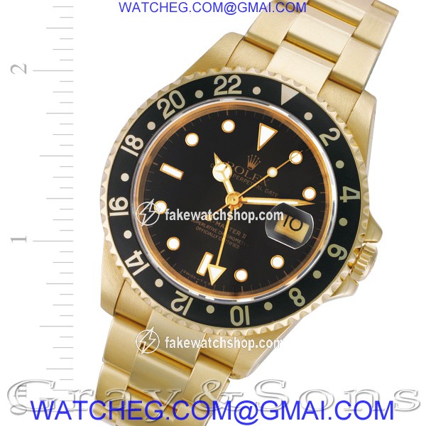 Rolex 16718 GMT-Master II Automatic Male 18k yellow gold