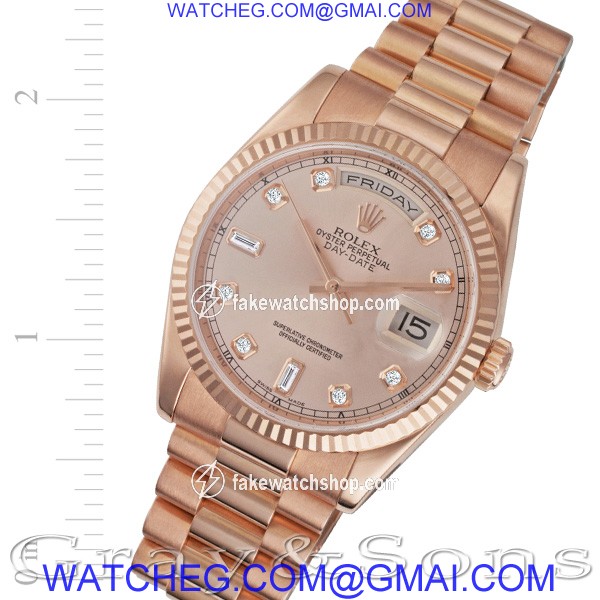 Rolex 118235 Day-Date Automatic Male 18k rose gold
