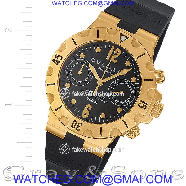 Bvlgari SC38G Scuba Automatic Male 18k yellow gold
