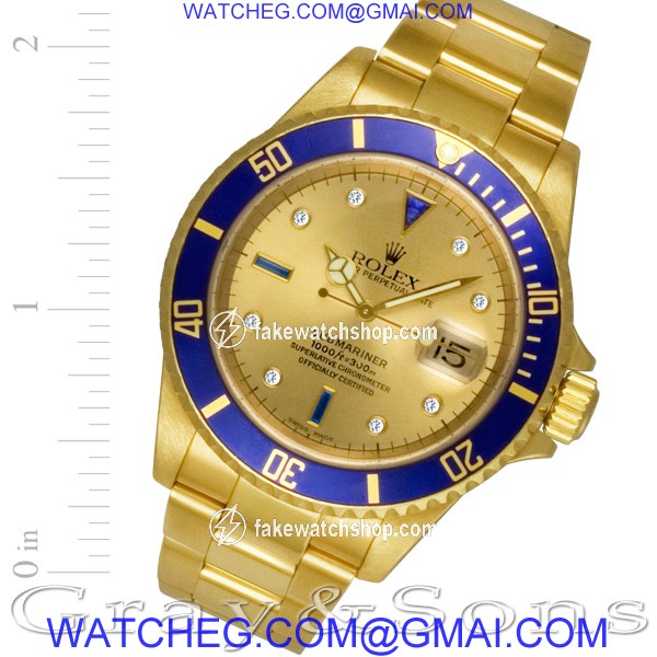 Rolex 16618 Submariner Automatic Male 18k yellow gold