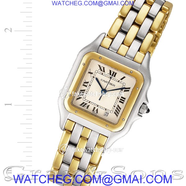 Cartier W25028B Panthere Quartz Male Stainless Steel