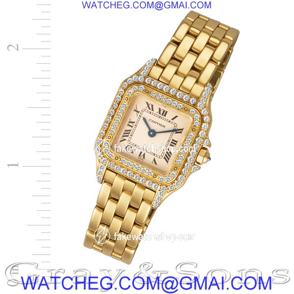 Cartier 128000 M Panthere Quartz Female 18k yellow gold