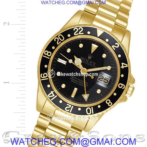 Rolex 16758 GMT-Master Automatic Male 18k yellow gold