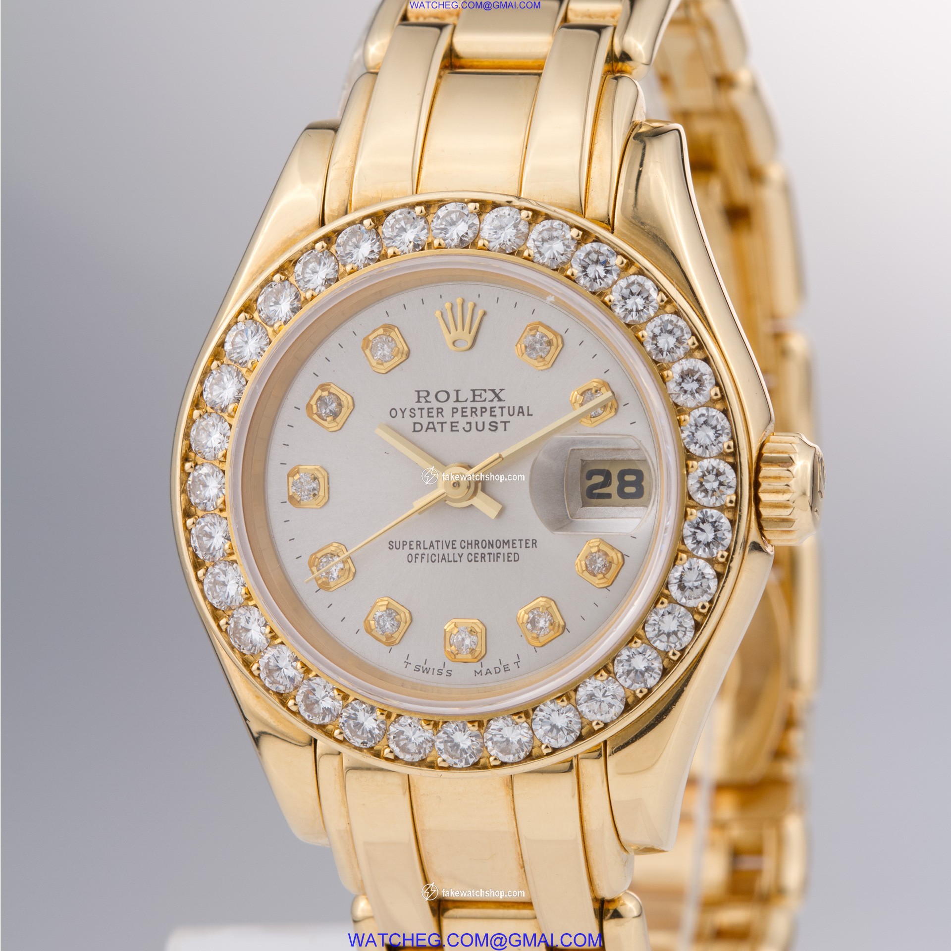 Rolex 69298 Pearlmaster Automatic Female 18k yellow gold