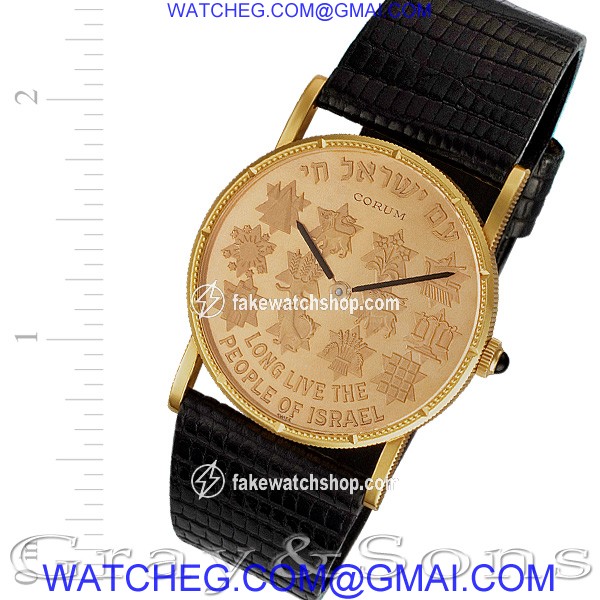 Corum Corum 2939 gold coin Manual Male 18k yellow gold