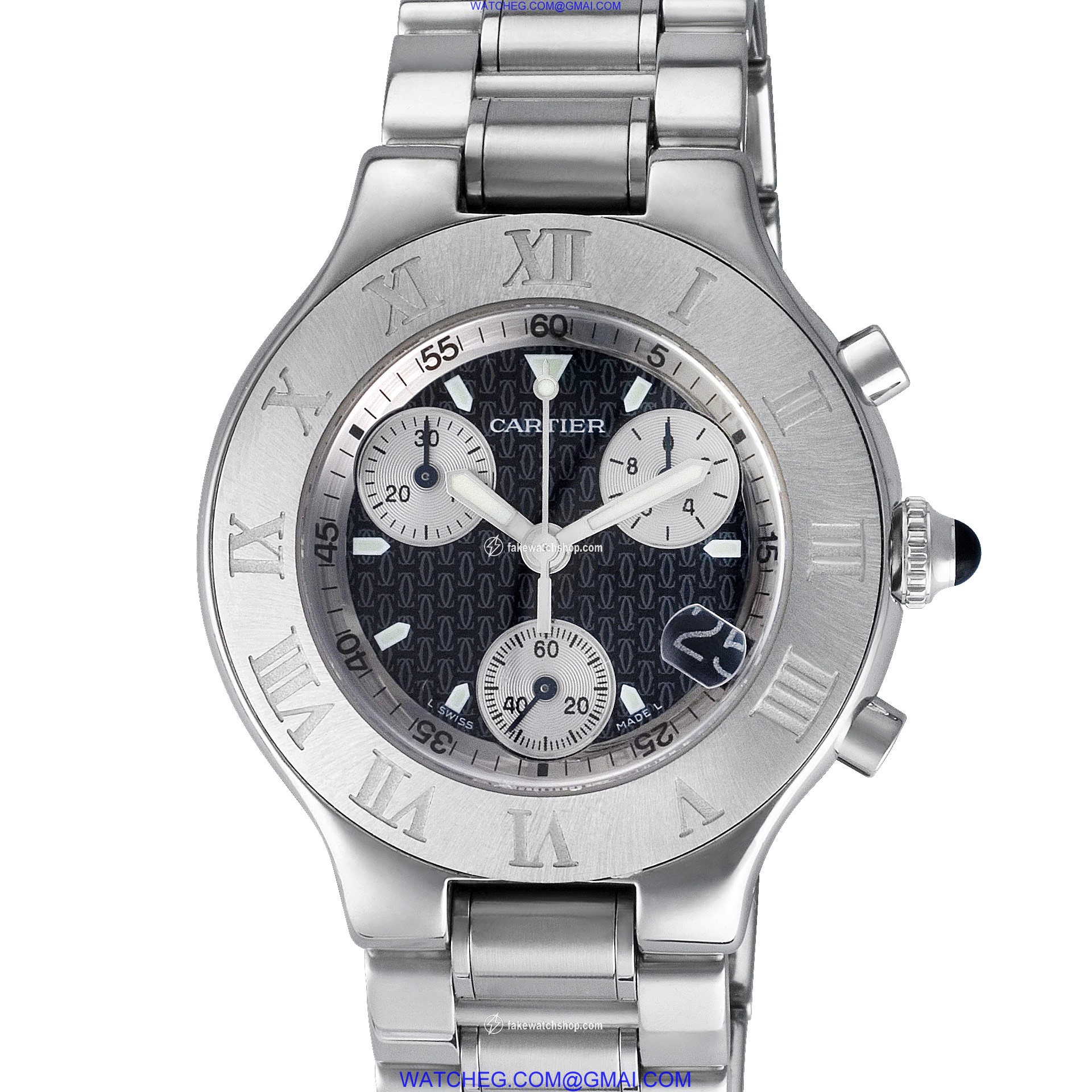 Cartier w10172t2 Chronoscaph Quartz Male Stainless Steel