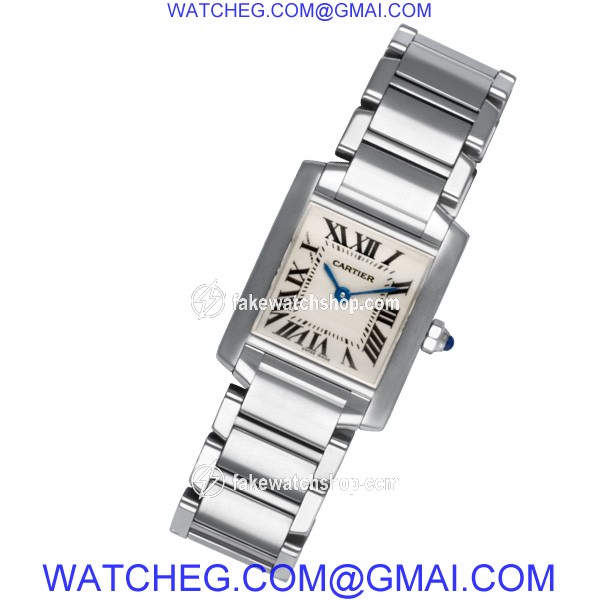 Cartier W51008Q3 Tank Francaise Quartz Female Stainless Steel