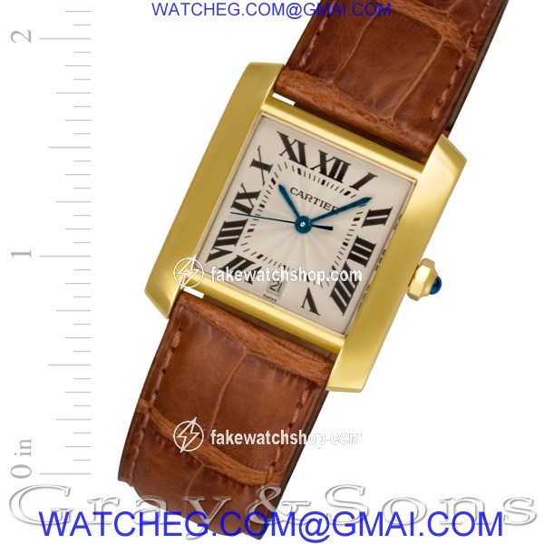 Cartier W5000156 Tank Francaise Automatic Male 18k yellow gold